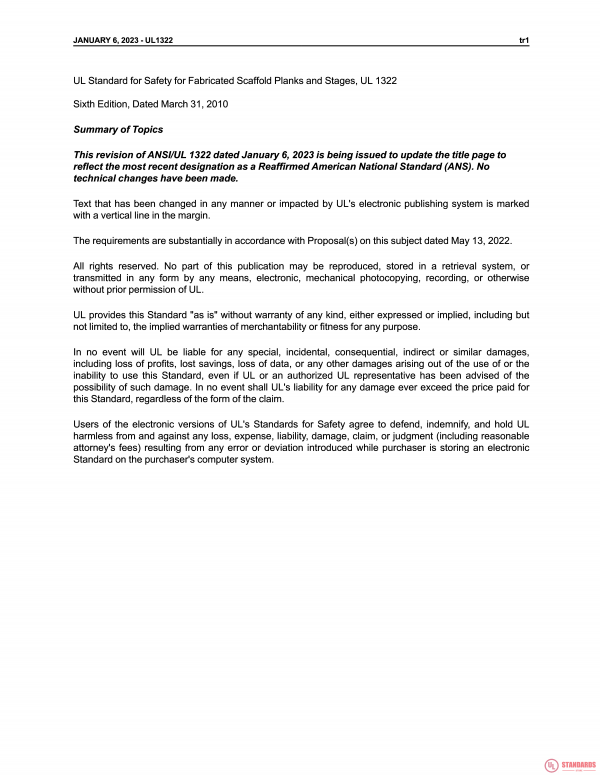 UL 1322 PDF